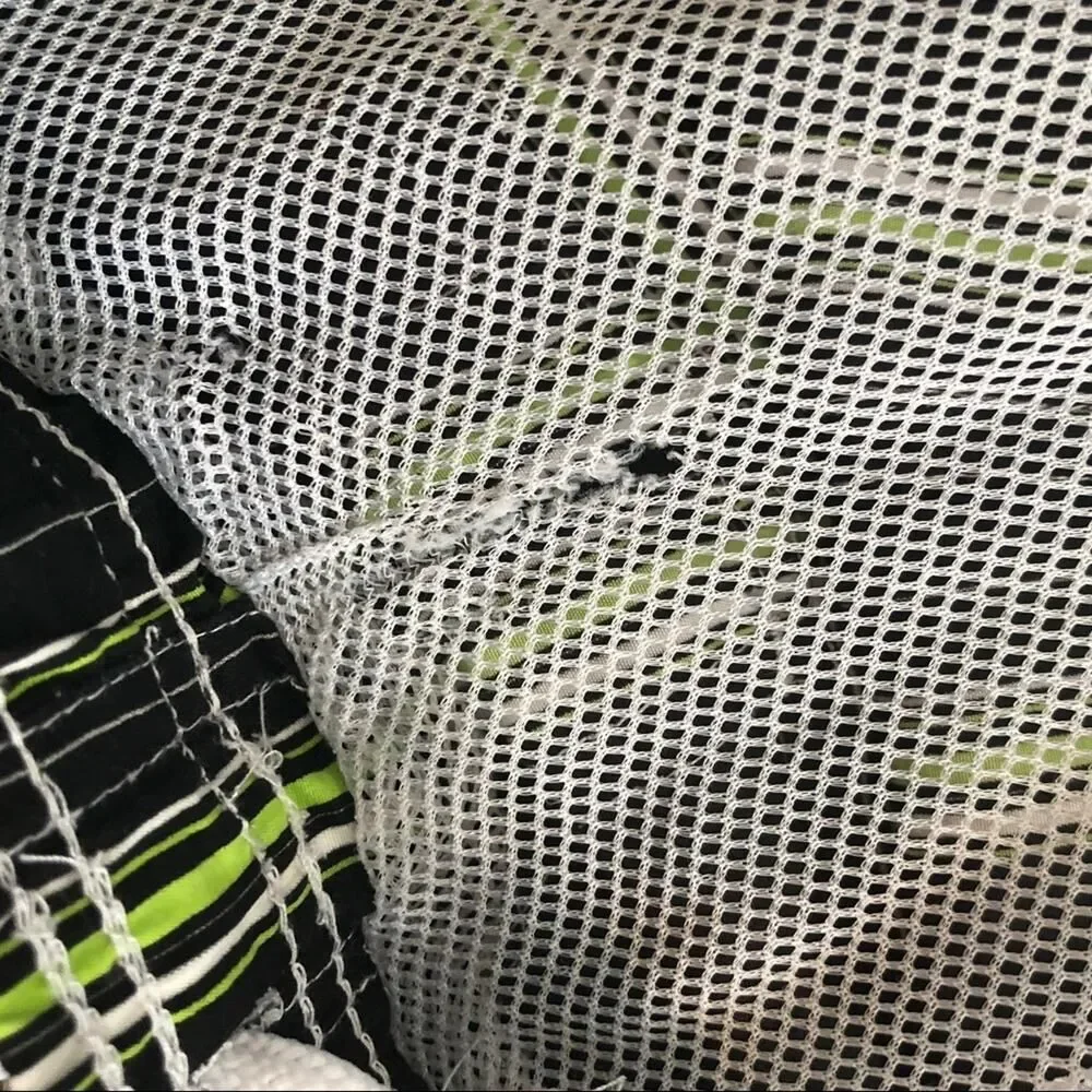 NBN Gear Black & Green Plaid Board Shorts